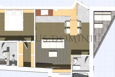 Apartament cu 2 camere semidecomandat în Ultracentral - 1