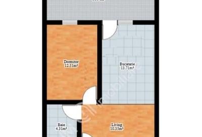 Apartament cu o camera loc parcare terasa in Arhitectiilor din Sibiu - 8