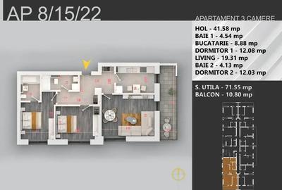 Apartament cu 3 camere decomandat în Theodor Pallady - 7