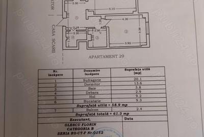 Apartament cu 2 camere decomandat în Gara
