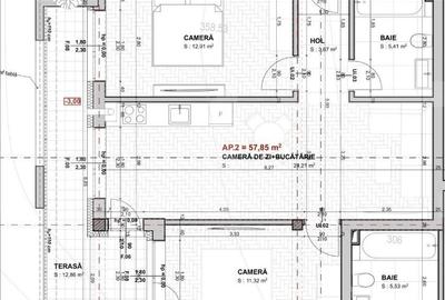 Apartament cu 3 camere decomandat în Apahida - 2