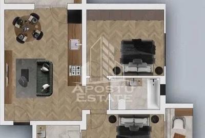 Apartament cu 3 camere decomandat în Chișoda