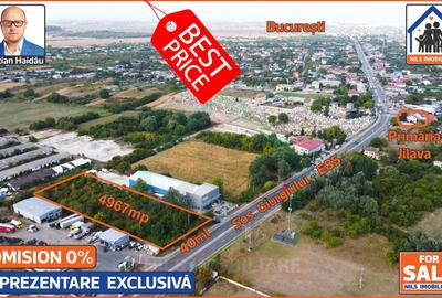 Teren 4967mp | Intravilan | Utilitati | Jilava - Sos. Giurgiului - E85 - 1