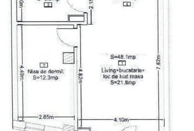 Apartament cu 2 camere semidecomandat în Dâmbul Rotund - 3