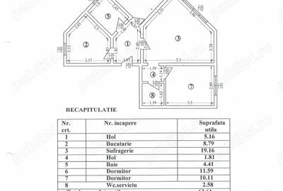 Apartament cu 3 camere decomandat în Central - 2