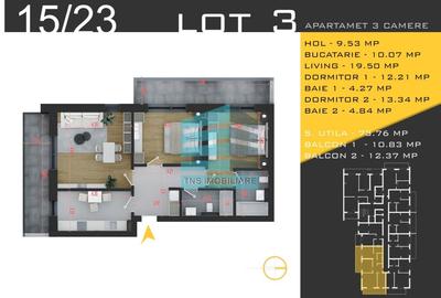 Apartament Generos 3 Camere 97 Mp, Zona Pallady, Metrou - 8