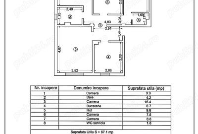 Apartament cu 4 camere decomandat în Inel II - 3
