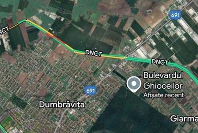 Teren Construcții intravilan de 541 mp, în Dumbrăvița