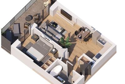 Apartament tip studio in bloc nou aproape de metrou - 3