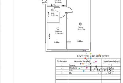 Apartament cu 2 camere în Central - 11