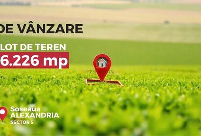 Teren cu autorizatie de constructie, 6226 mp, Soseaua Alexandriei, Sectorul 5 - 1