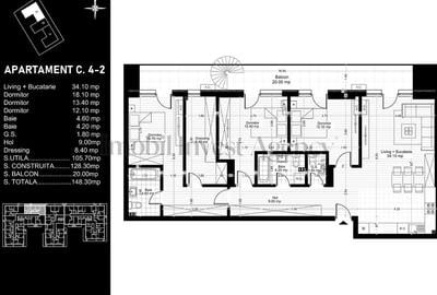 Apartament 4 camere de vanzare Pipera - 14