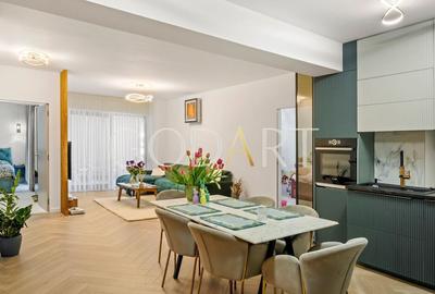 Apartament cu 3 camere decomandat, mobilat în Barbu Văcărescu