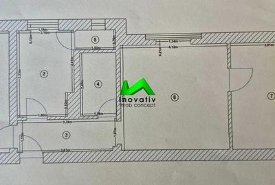 Apartament cu 3 camere semidecomandat în Terezian - 1
