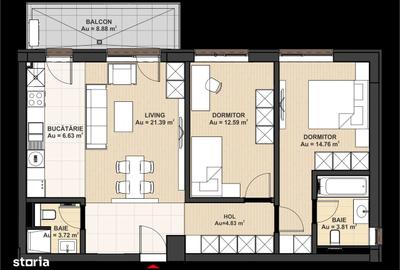 Apartament cu 3 camere în Vest - 17