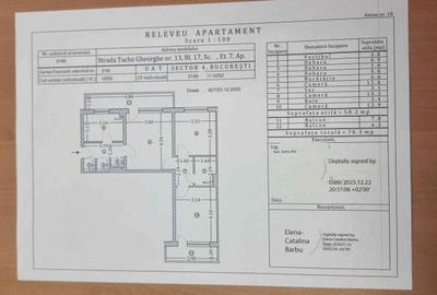 Apartament cu 3 camere semidecomandat în Berceni