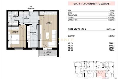 Apartament cu 2 camere decomandat în Central - 4