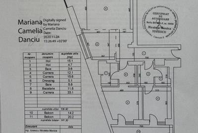 Apartament cu 3 camere decomandat, mobilat în Aviației - 13