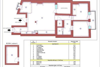 3 camere |  Calea Victoriei-Piata Amzei | centrala proprie| mobilat si utilat| F - 23