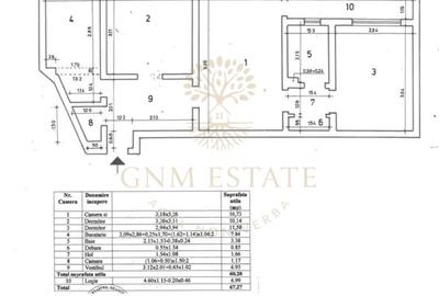 Apartament cu 3 camere semidecomandat, mobilat în Dristor - 7