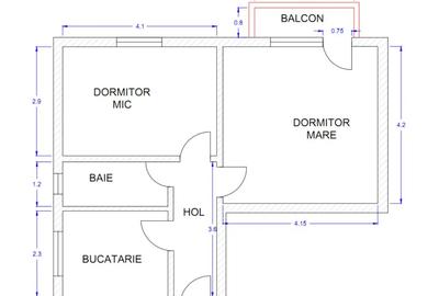 Apartament cu 2 camere decomandat în Progresul - 6