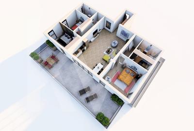 Teren de vanzare cu autorizatie bloc  22 apartamente cu terase - Sibiu - 2