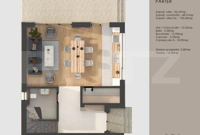 Duplex cu 5 camere cu Teren 125 Mp în Tractorul - 2