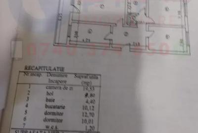 Apartament cu 3 camere decomandat, mobilat în E3 - 1