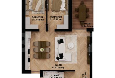 Apartament 3 camere cu logie, elegan?a ?i confort urban ? - 4