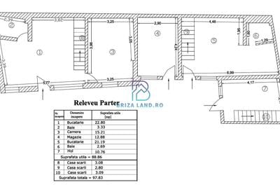 Soseaua  Chitilei, Crusovat, casa P+Pod, sup. 238mp, 9 camere - 3 apartamente - 29