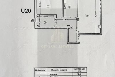Vanzare apartament cu 2 camere, 53 m.p. - Gata de intrare. - 20