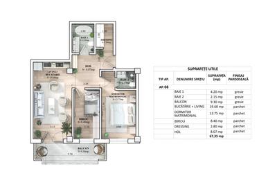 Apartament cu 3 camere în Galata - 2