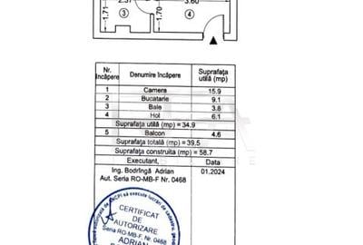 Garsoniera | Complexul Rezidential Exigent Plaza | Faza 5 | Tip 1 - 11