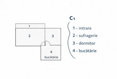 Casă cu 4 camere în Central - 2