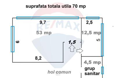 Birou, de 70 mp, în Bartolomeu - 2