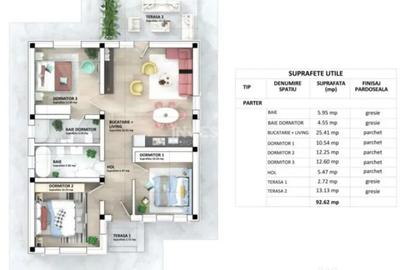 Casă cu 4 camere cu Teren 350 Mp în Miroslava