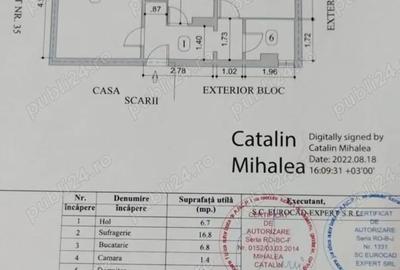 Apartament cu 2 camere decomandat în Onești