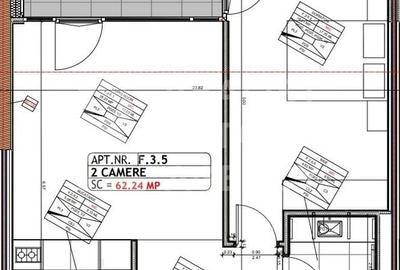 Apartament cu 2 camere - One Lake Club - 9