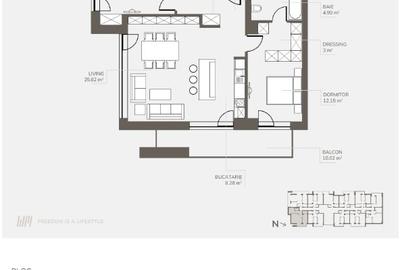 Dezvoltator, Apartament trei camere open space , Welmont/Rokman Dezvoltator, Apartament trei camere open space , Welmont/Rokman - 6