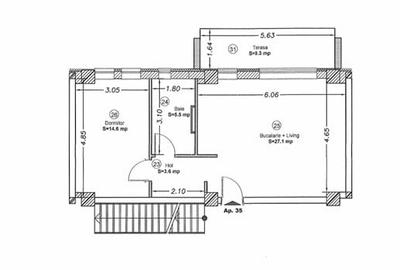 Apartament 2 camere, 50 mp utili,  Future Residence - Giroc, OCAZIE !!! - 8