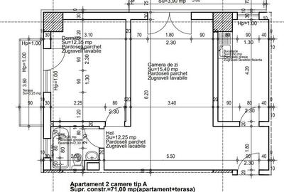 Apartament cu 2 camere decomandat în Abator - 17