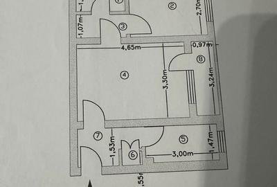 Apartament cu 2 camere semidecomandat în Rolast - 2