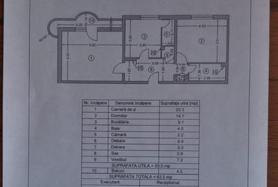 Comision 0 ! 13 Septembrie Apartament 2 camere, etaj 1, 64 mp, centrala proprie Comision 0 ! 13 Septembrie Apartament 2 camere, etaj 1, 64 mp, centrala proprie - 6