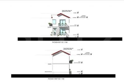 Casa la rosu, cu 4 camere, 145 mp utili, 356 mp teren, zona - 3