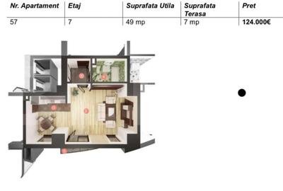 Garsonieră semidecomandată în Mănăștur - 2