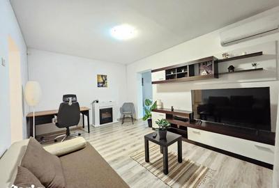 Apartament cu 2 camere semidecomandat, mobilat în Central