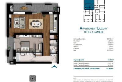 Ap 2 camere etaj 1 - Unirii Park Luxury - loc de parcare - boxa - 4