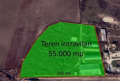 Teren intravilan 55.000 mp + Constructii metalice Cismele - Galati