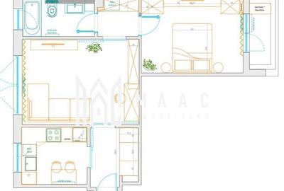 Apartament 2 camere | 50 MPU | Balcon | Etaj 1 | Ceferiștilor - 8