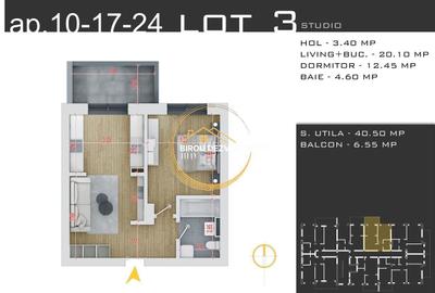 Apartament cu 2 camere decomandat în Titan